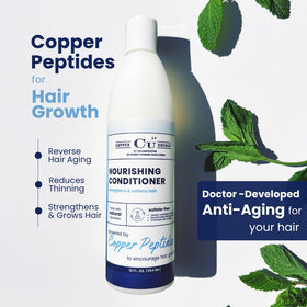 Hair Health Institute Copper Chemist being applied to wet hair during routine.