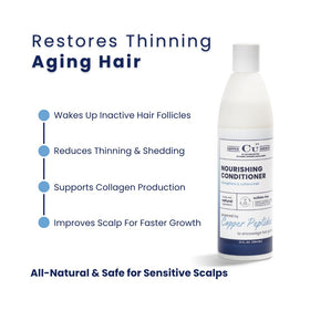 Hair Health Institute Copper Chemist ingredients label highlights copper peptides for scalp vitality.