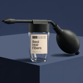 Hair Illusion spray applicator with removable tip storage and portability.