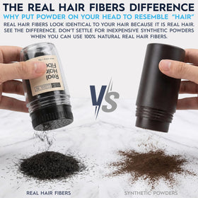 Hair Illusion spray applicator demonstrated for wide-area spray.