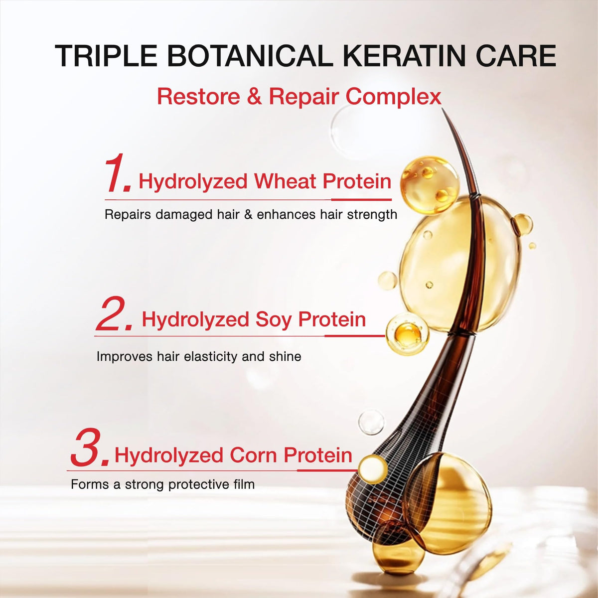 Creamy conditioner texture on hair emphasizing rich conditioning.