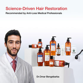 Towel-dried hair after applying Hair Labs conditioner for easier detangling.