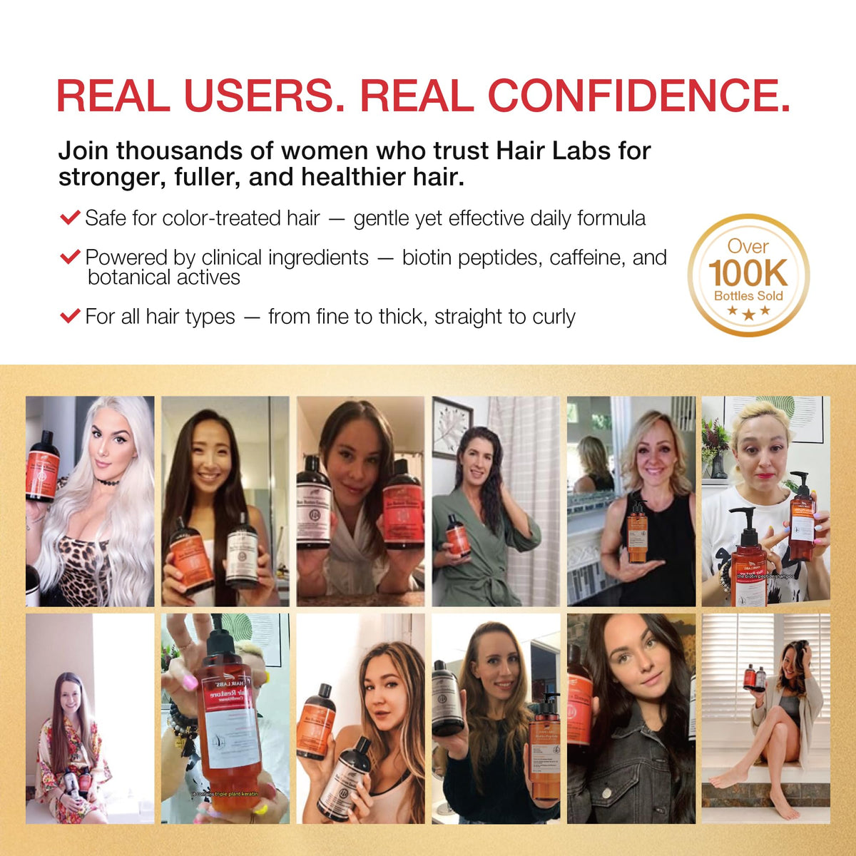 Hair Labs cruelty-free shampoo supports healthy scalp vitality.
