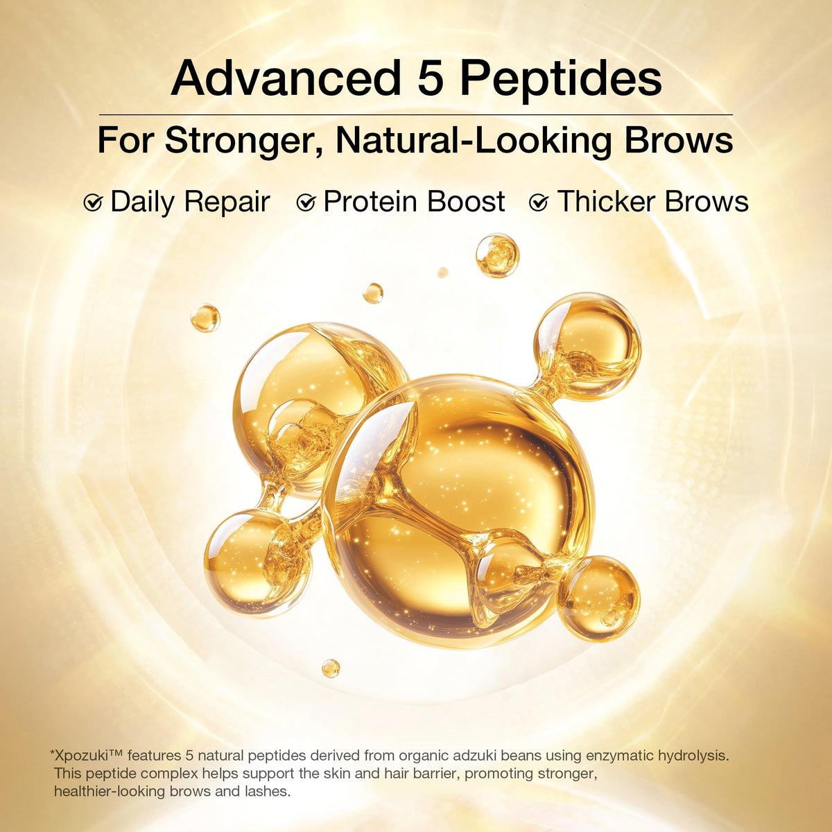 Hair Labs Resurrection Plant extract visual emphasizes revival of dormant brow follicles