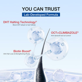 Hair Labs sulfate-free packaging signals gentle cleansing for color-treated hair