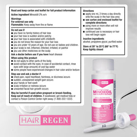 Hair Regen Minoxidil precision dropper enables precise scalp dosing.