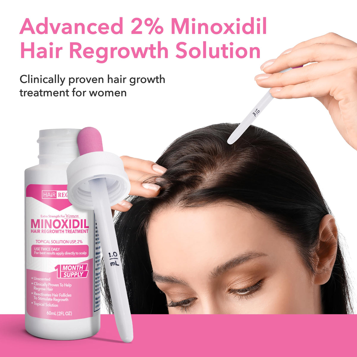 Hair Regen Minoxidil women's formula designed for Hers users.
