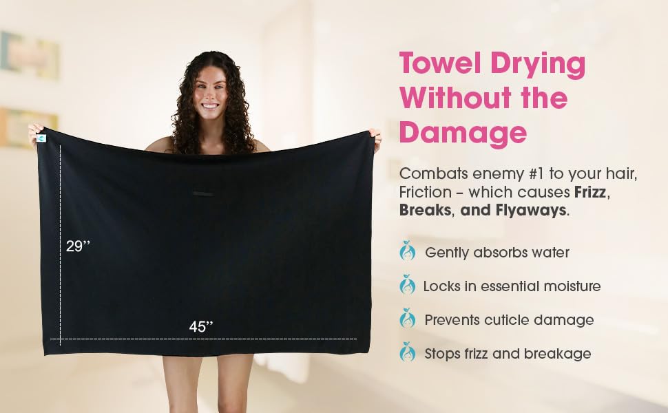 Hair RePear friction reduction protects delicate wet hair from stress.