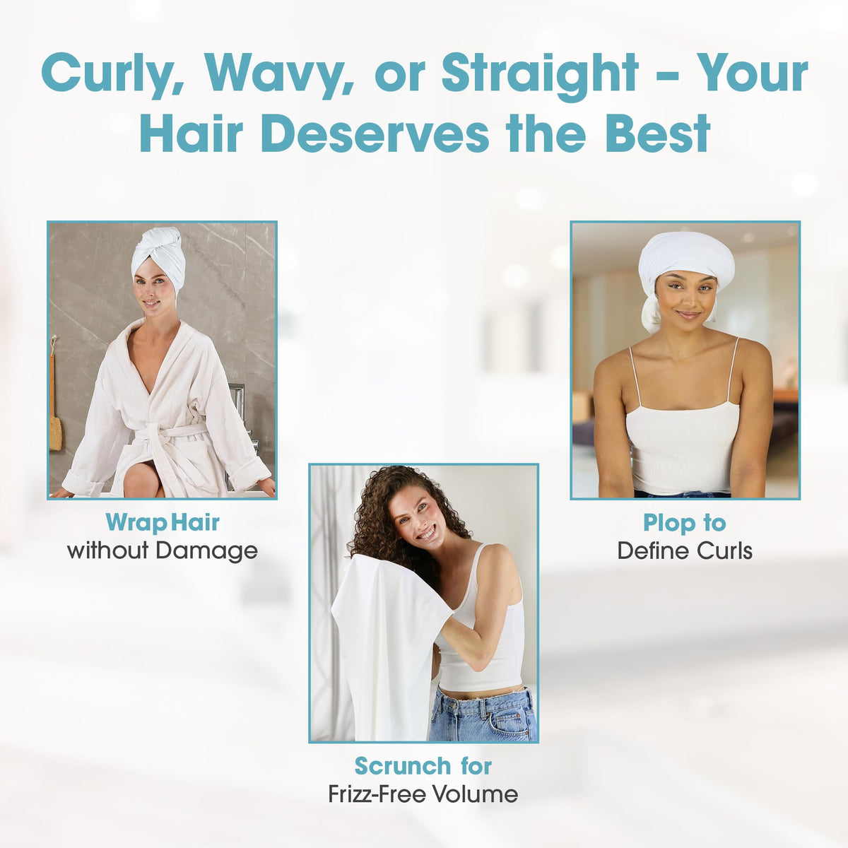 Hair RePear in use during routine drying for softer strands