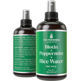Hair Thickness Maximizer spray bottle for scalp hydration and potential fullness