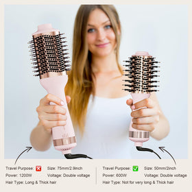 Hair trends 75mm oval titanium barrel delivers lift and smooth ends.