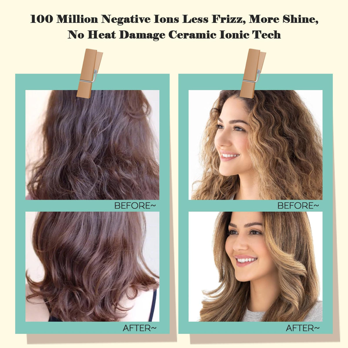 Hair Trends nano titanium barrel delivers quick heat for smooth results