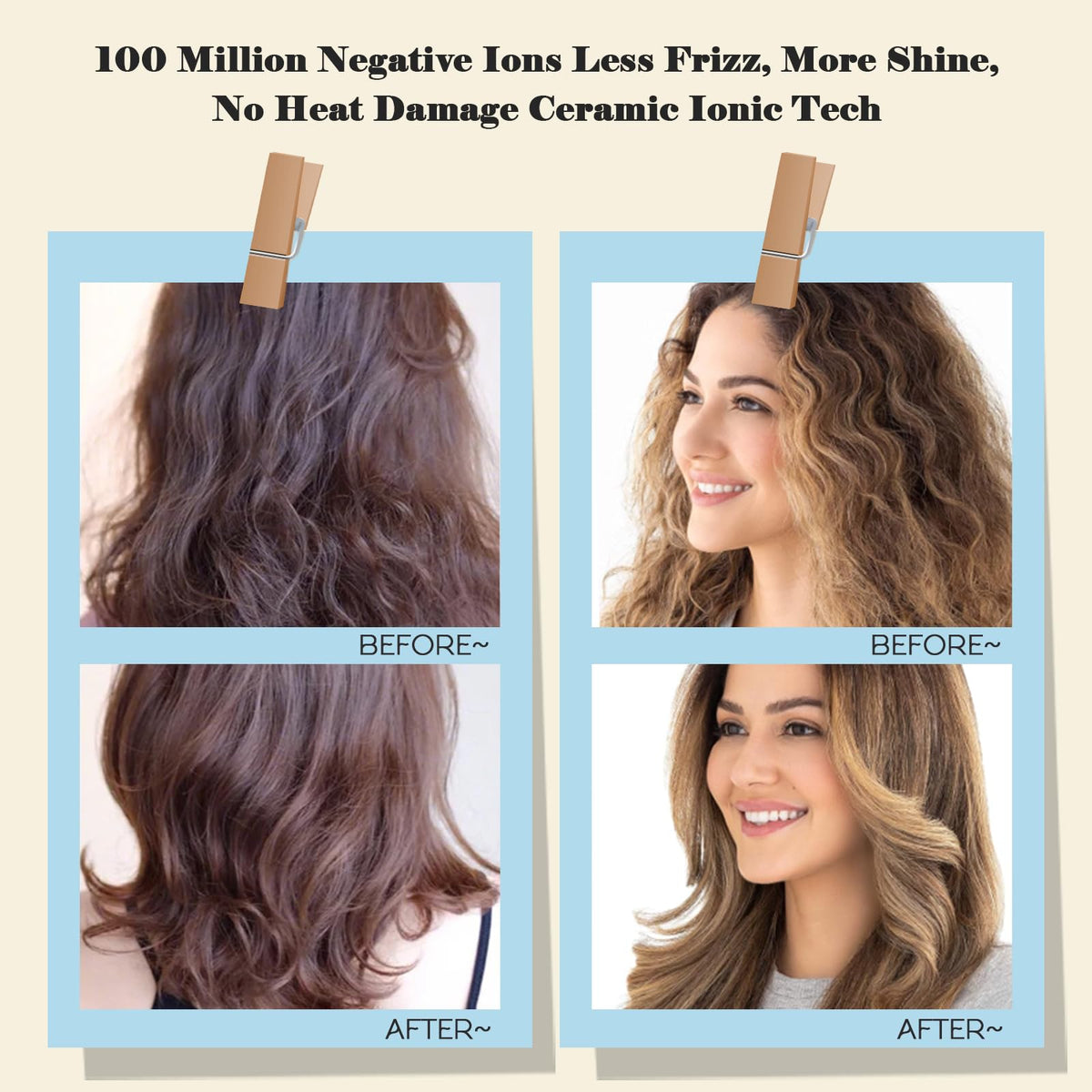 Hair Trends nano titanium technology for efficient heat transfer and lasting style
