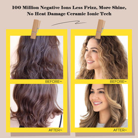 Hair Trends nano titanium coating delivers efficient heat transfer for quick results.