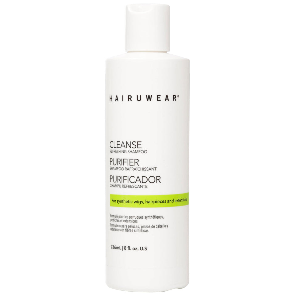 Hair U Wear cleansing shampoo bottle pour for synthetic wigs