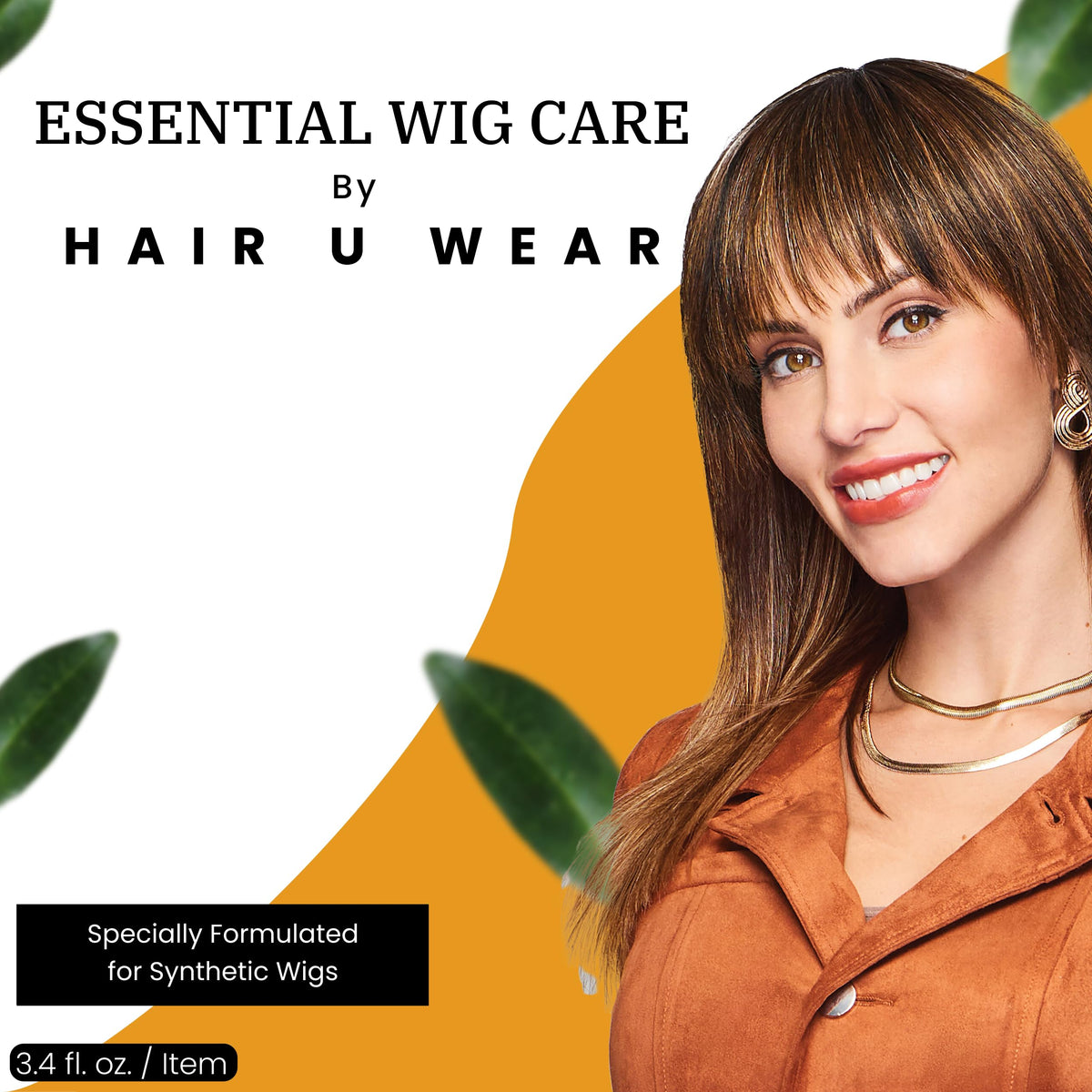 Hair U Wear conditioner bottle detangles synthetic hair with soft, smooth results
