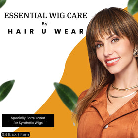Hair U Wear conditioner bottle detangles synthetic hair with soft, smooth results