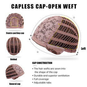 HAIRCUBE wig cap included, breathable construction for comfort