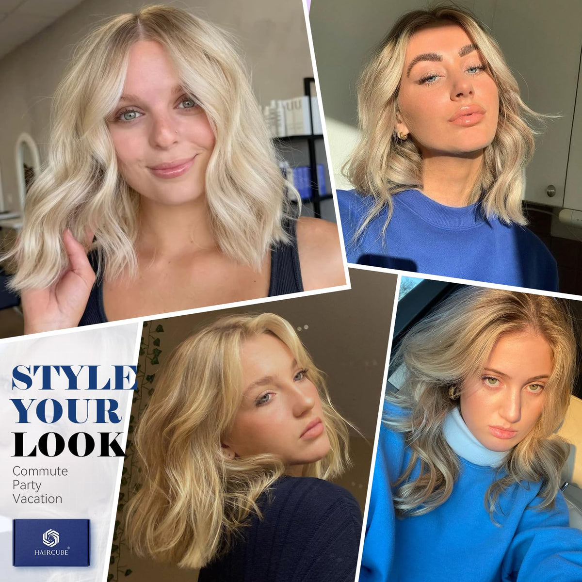 HAIRCUBE versatile wig for daily wear, dates, and parties.
