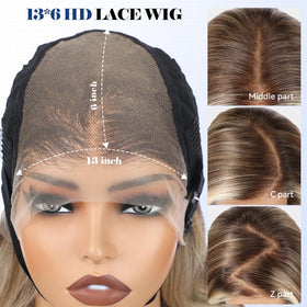 HAIRCUBE glueless wig with adjustable strap and combs for secure wear.
