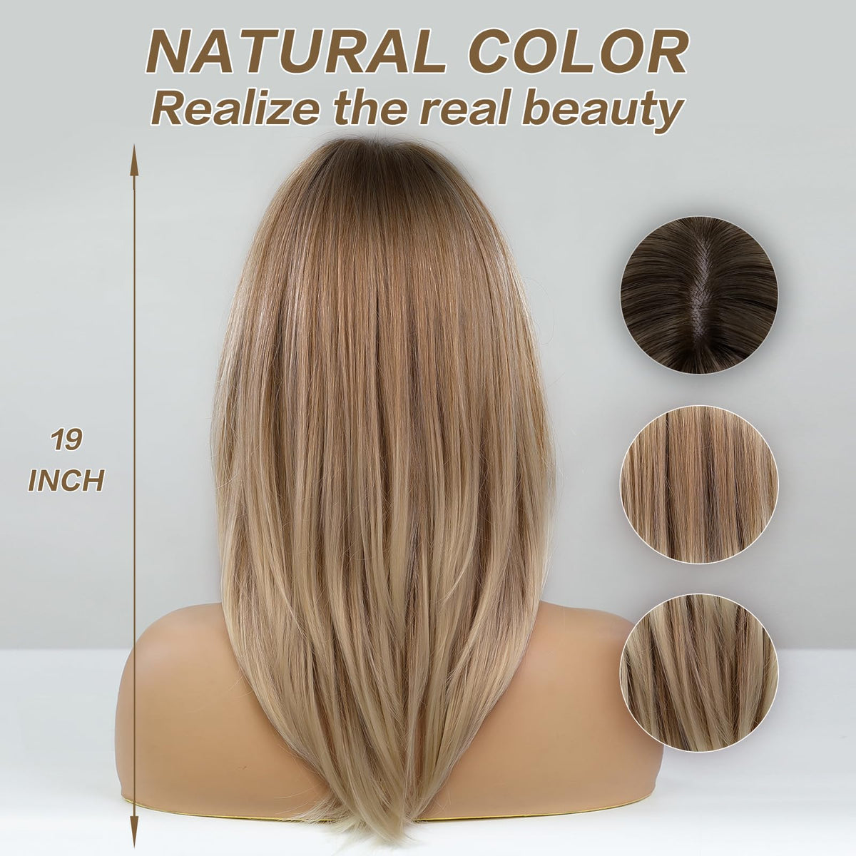 HAIRCUBE Layered Wig adjustable cap for secure fit.