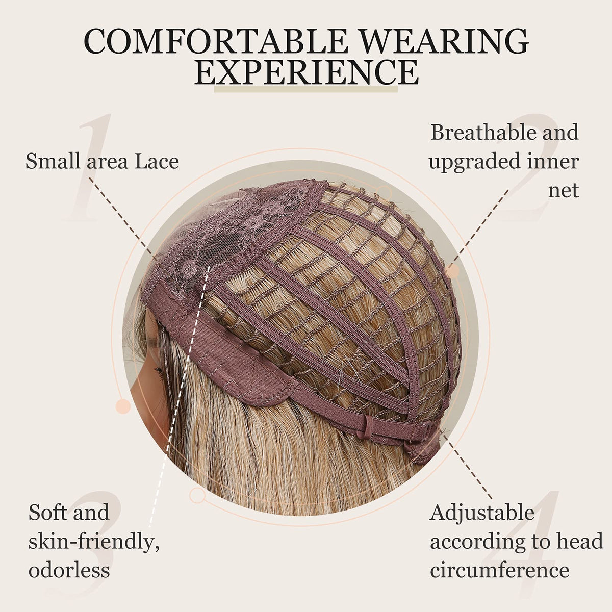 HAIRCUBE dark brown bob wig side view enhances everyday styling