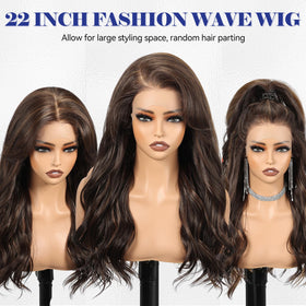 HAIRCUBE 13x6 lace enables side or middle parting for versatile styling.