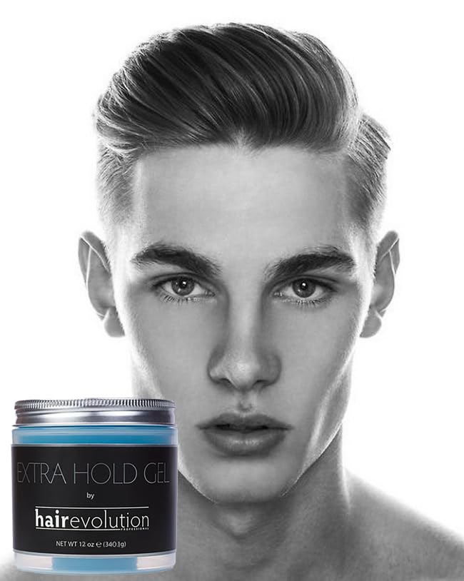Hairevolution Extra Hold Gel ingredients close-up featuring nettle, aloe vera, rosemary