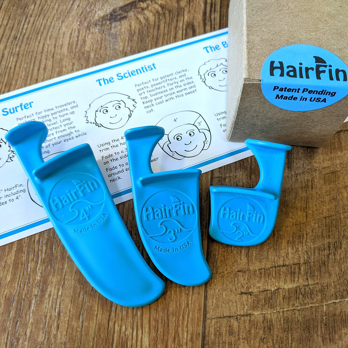 HairFin USA-made patent design ensures durable, accurate results.
