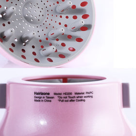 Hairizone cooling interval tips protect scalp during use