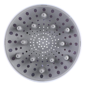 Hairizone diffuser closeup shows lockable lavender design for secure attachment.