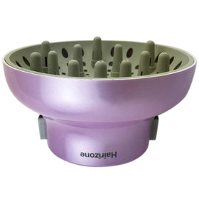 Hairizone diffuser closeup 6 inch surface distributes heat across hair evenly.