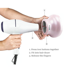 Hairizone locked-buttons patented diffuser enables secure, easy adjustments