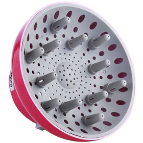 Hairizone universal diffuser Roseo close-up showing even heat diffusion for curls.
