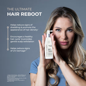 Hairmax Acceler8 peppermint oil drops energizing scalp and supporting circulation.