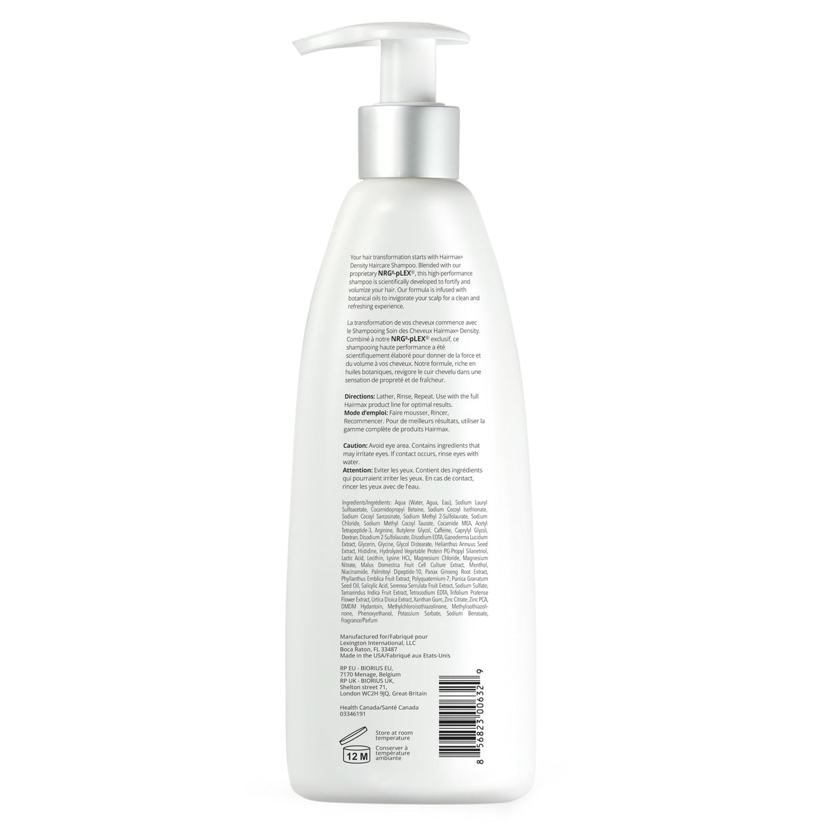 Hairmax Density Shampoo lush lather demonstrates effective cleansing without harsh drying.
