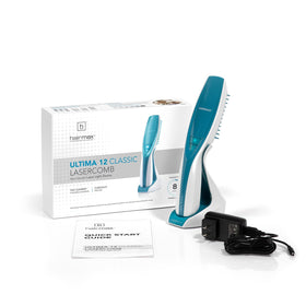 Hairmax Ultima12 Classic LaserComb compact travel-friendly design for on-the-go sessions.