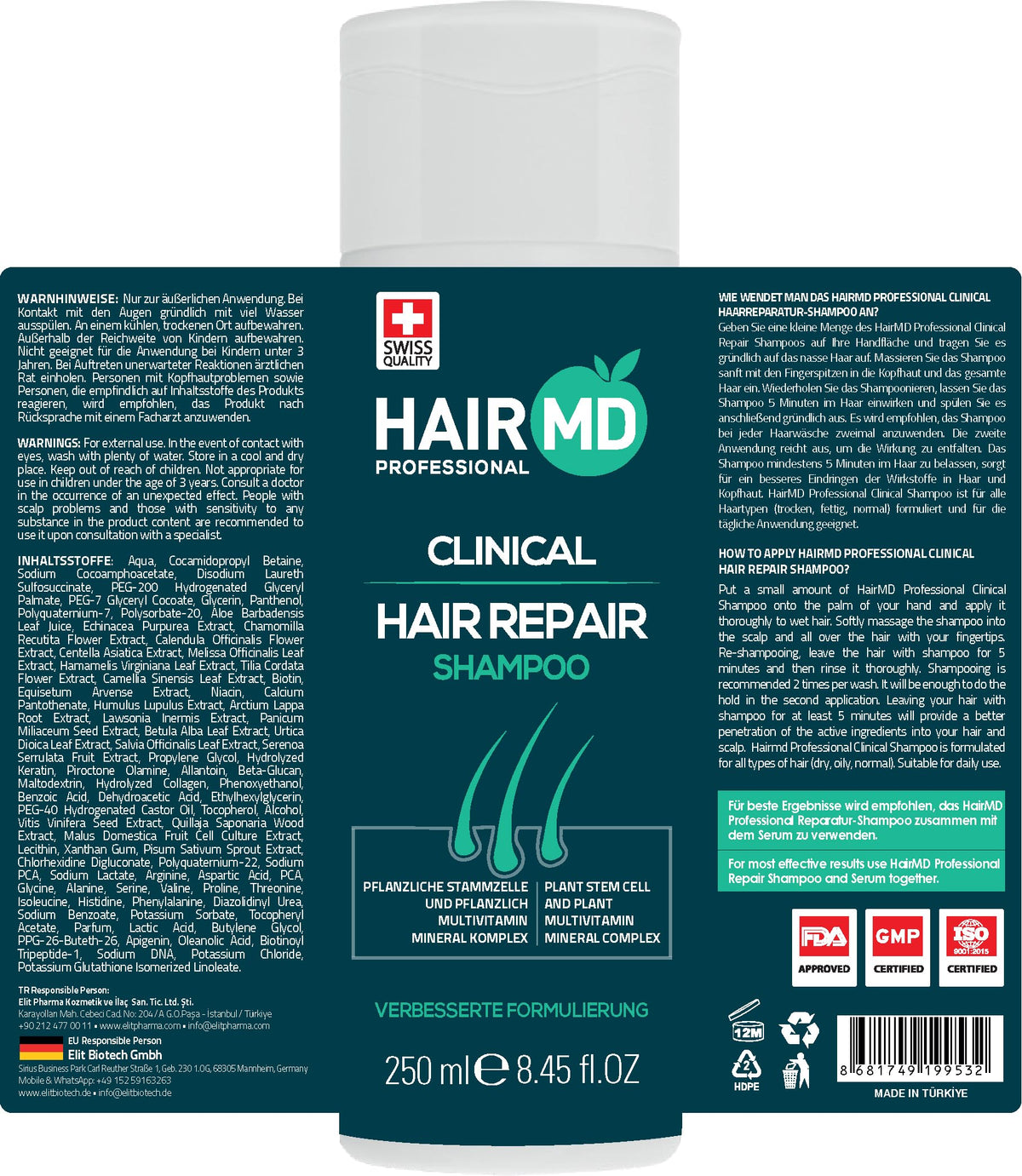 Minimalist setting with clean scalp model illustrating protective scalp pH