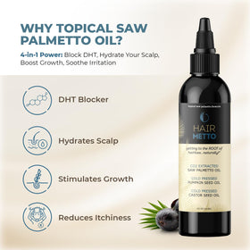 HAIRMETTO lavender-scented oil drops soothing the scalp