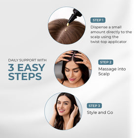 HAIRMETTO Peppermint oil aroma evokes refreshing, cooling scalp sensation