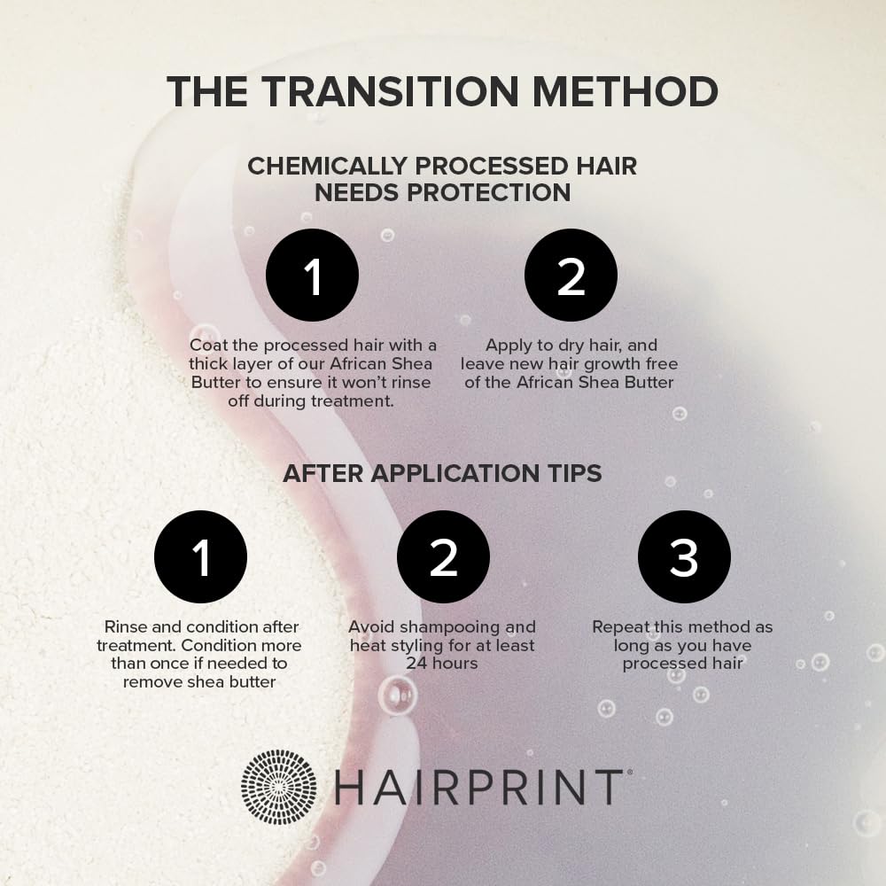 Hairprint before after color comparison showing results