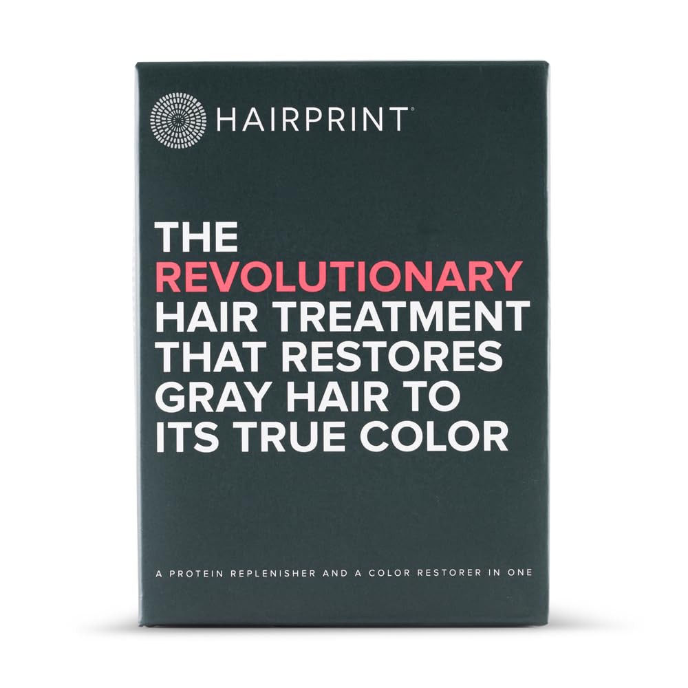 Hairprint brown color restorer bottle illustrating pigment restoration