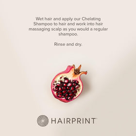 Hairprint Chelating Shampoo nozzle pour shows easy distribution during shower routine.