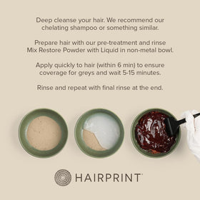 Hairprint hair strands close-up highlighting natural pigment and texture