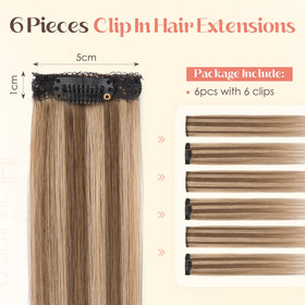 Hairro Remy human hair clip-ins six pieces move naturally with your hair