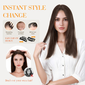 Hairro side bangs style clip-in adds versatile face framing.