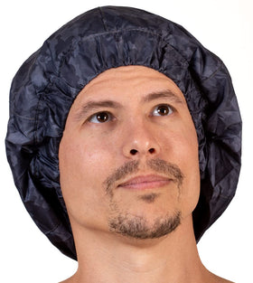HAIRSOME men's shower cap for dreadlocks protects wet hair after shower.