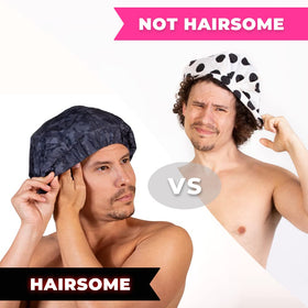 HAIRSOME double-sided terry lining helps reduce frizz.