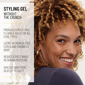 Hairstory Styling Gel on hand demonstrating even distribution.