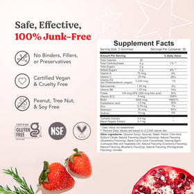 Stars-shaped HAIRtamin gummies offer a playful vitamin routine.